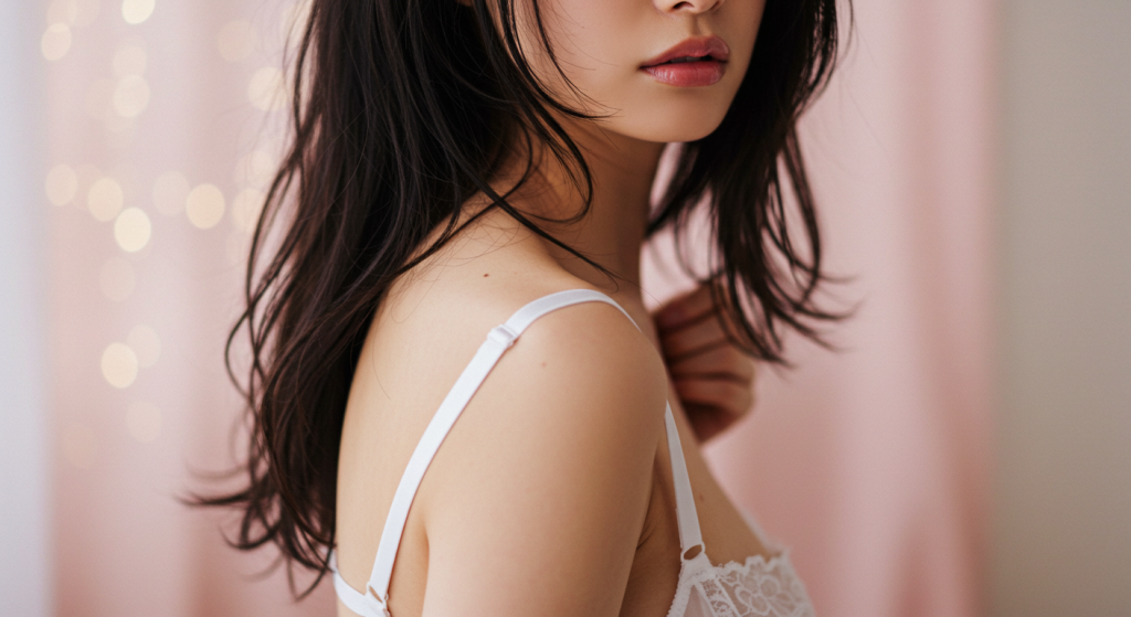 顔は見えないがセクシーな雰囲気の女性